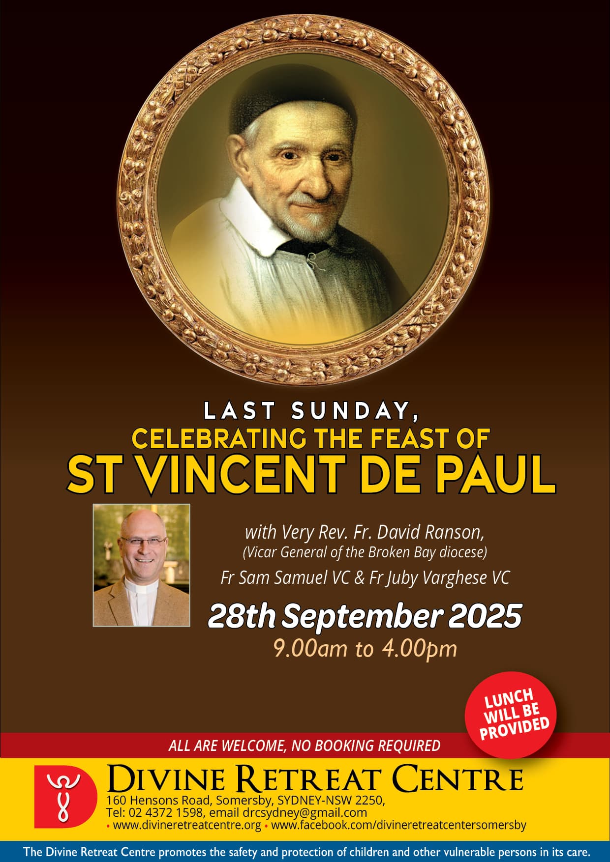 St Vincent De Paul Feast 2025